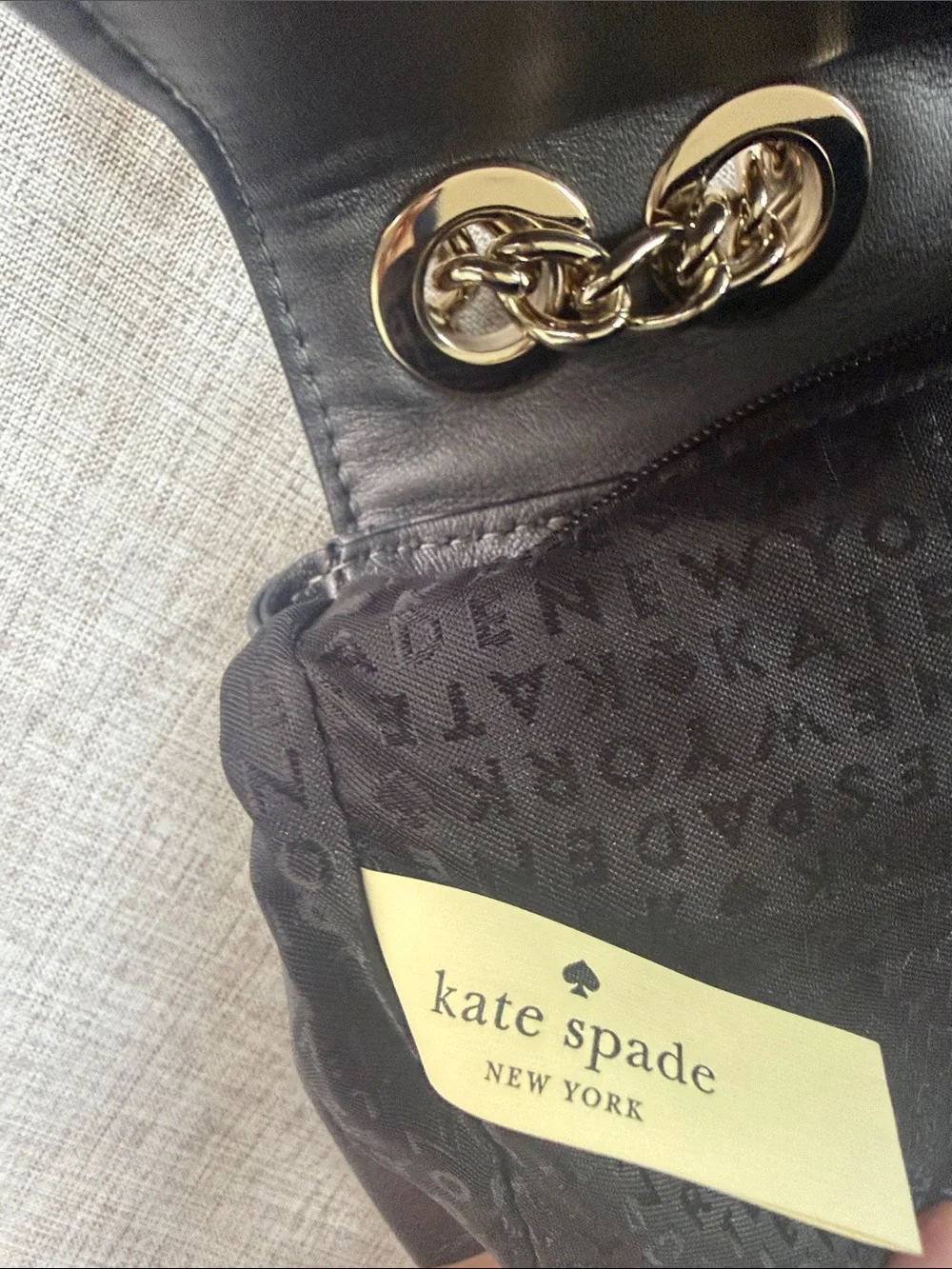 Kate Spade‎ Emelyn Briar Lane Quilted Gunmetal Shoulder Bag